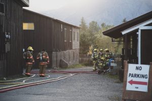 Fire extinguishers keep fire to a minimum